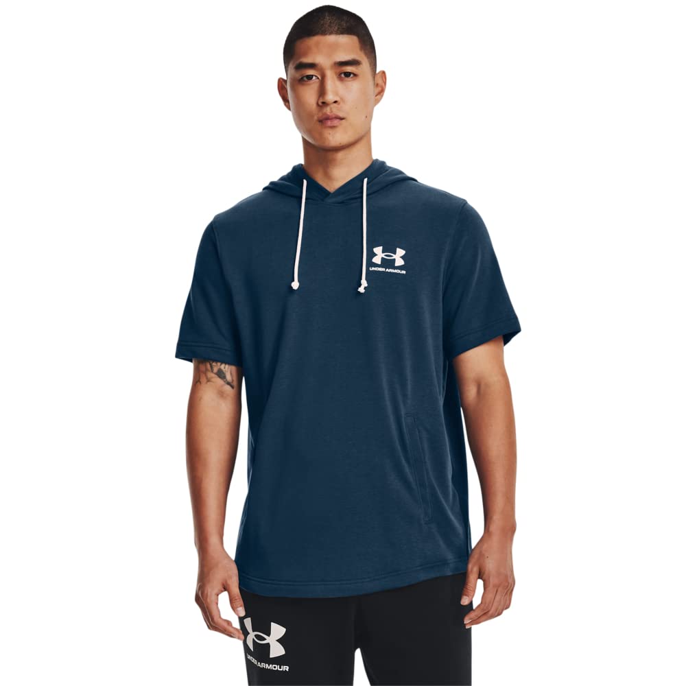 Men's Under Armour Rival Terry Thermal Short-Sleeve Hoodie for Fitness and Casual Wear
| Under Armour Men's Rival Terry